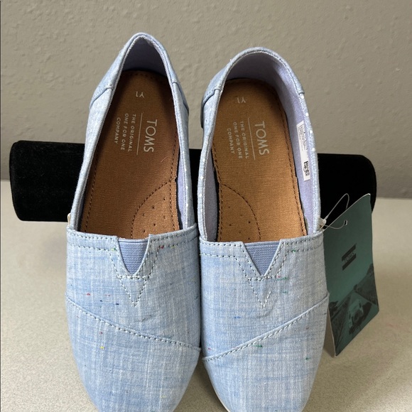 Toms Other - TOMS Light Blue Canvas Slip-On Loafers